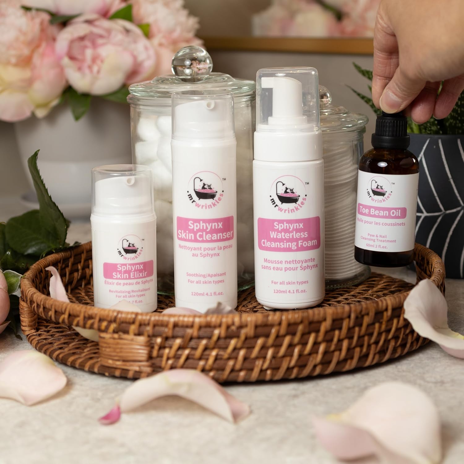 Ultimate Hairless Cat Skincare Kit, All-in-One Set, for Skin & Paws, 100% Natural Cat-Safe Ingredients