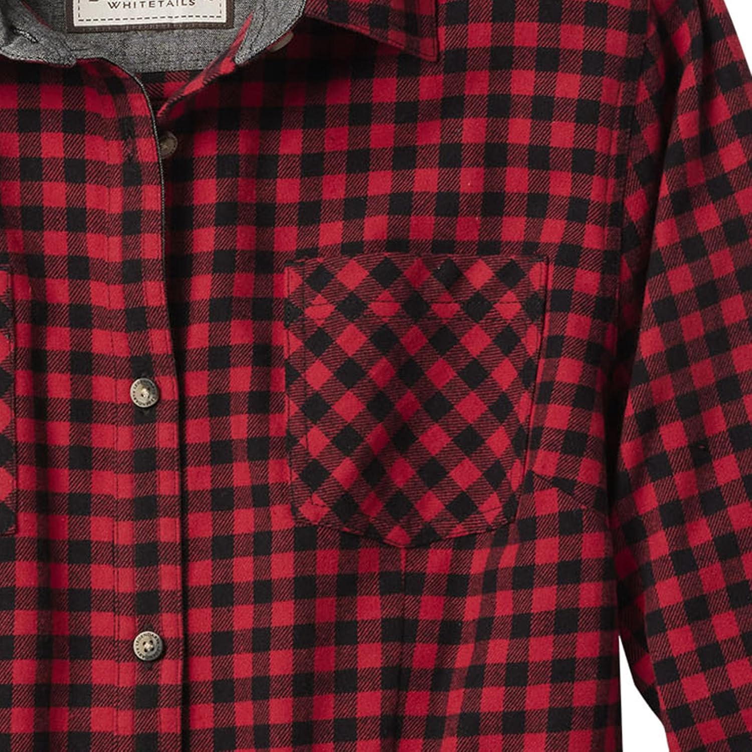 Legendary Whitetails Women’s Long Sleeve Plaid Flannel Button Up Shirt 100% Cotton - Image 5