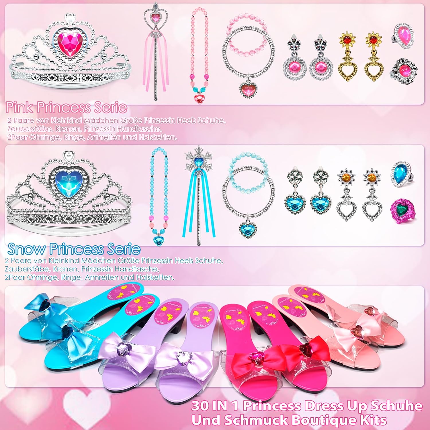 wozu penisring Kinderkostüm Zubehör Prinzessinenn Schuhe mit Tiara sortiert main image 0