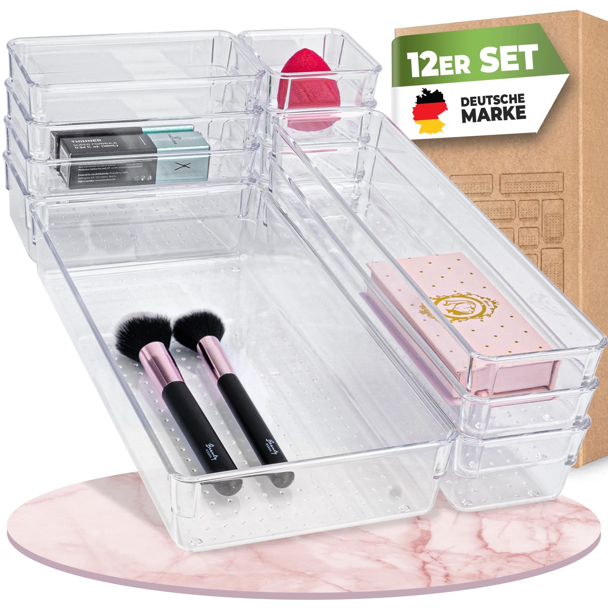 Lot De 17 Tiroirs - Système De Rangement - Pour Salle De Bain, épices