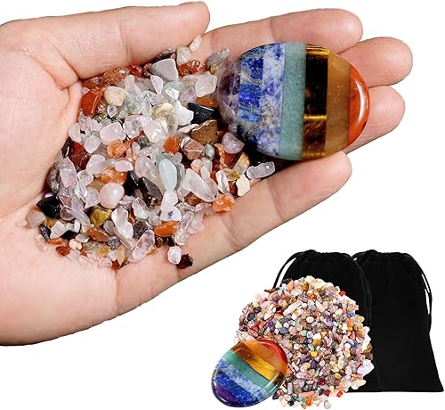 Miniatura 8 de Juego de 29 cristales curativos, kit de piedras curativas de cristal con 7 chakras crudos y 7 piedras caídas, 7 piedras de chakra en forma de bala,