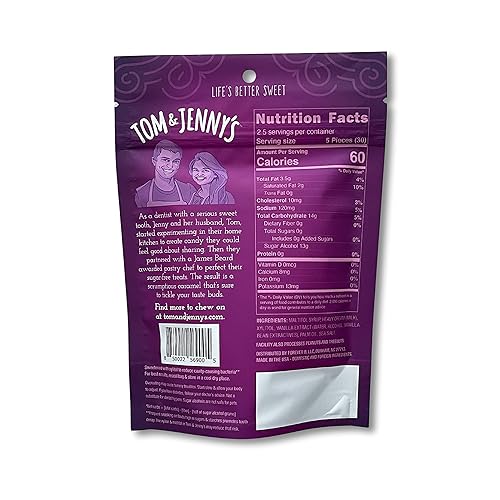 Miniatura 2 de Tom  Jennys dulces de caramelo suave sin azúcar caramelo bajo en carbohidratos para dieta keto con xilitol y maltitol