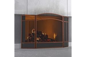 Fire Beauty 3-Panel Fireplace Screen (Antique Bronze)