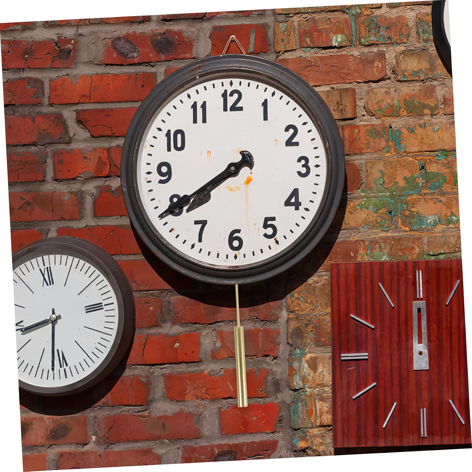 Heavy Duty Metal Clock Movement with Pendulum DIY Wall Clock Mechanism Replacement Kit for Pendulum s Durable Movement Parts for Home Decor