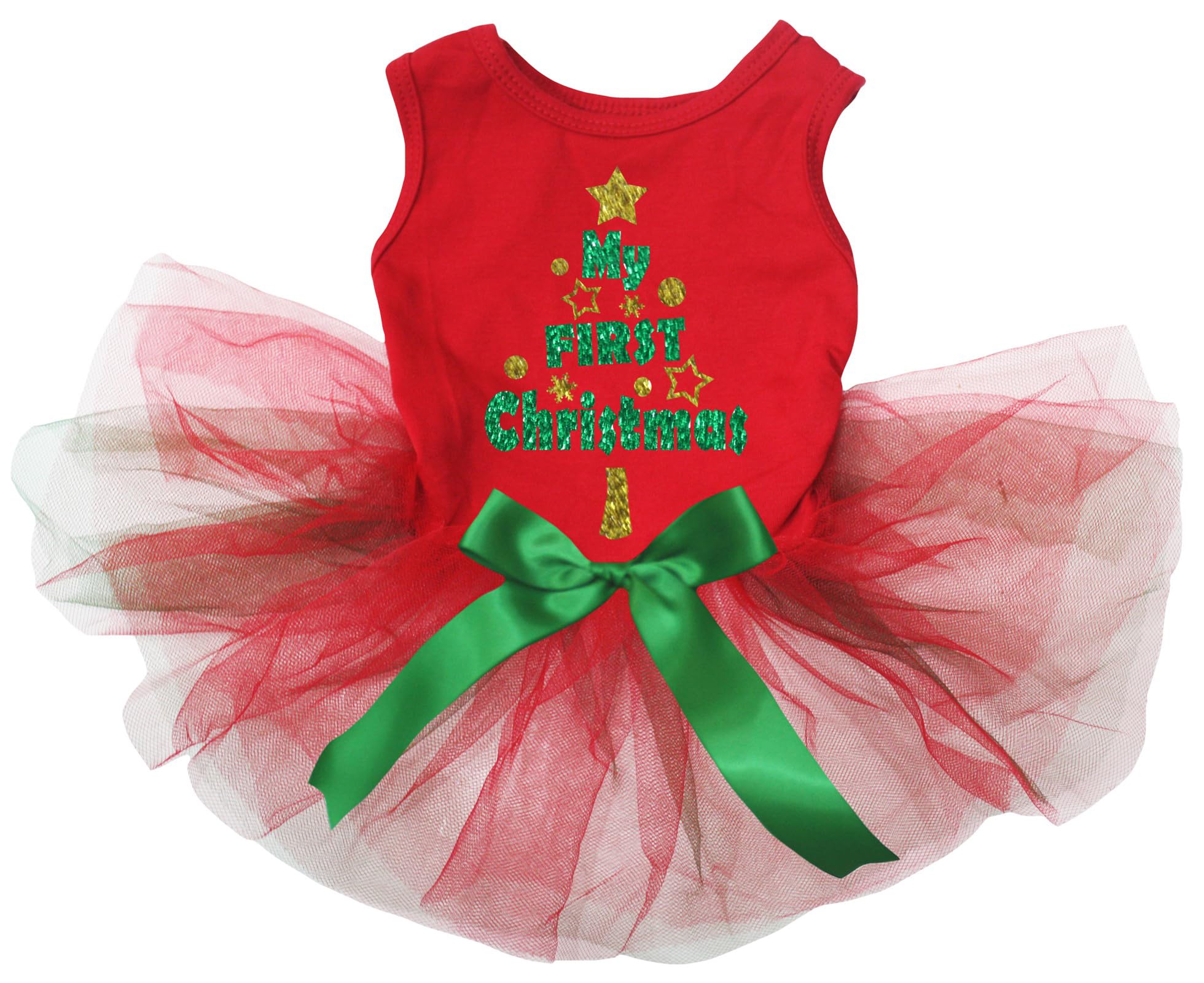 Robe pour chien rouge vêtement de Noël confortable taille S contre le froid des fêtes