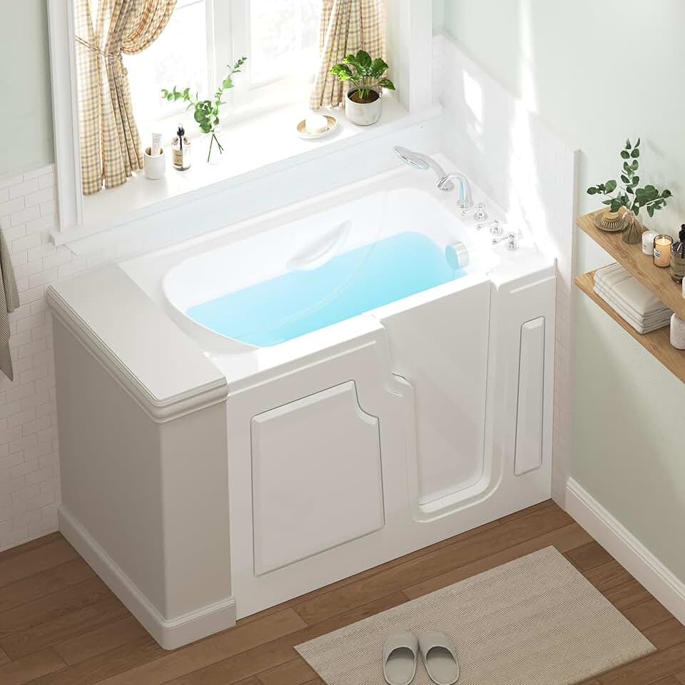 FerdY Floridian 52" x 30" Walk-in Bathtub with Right-Side Door Opening