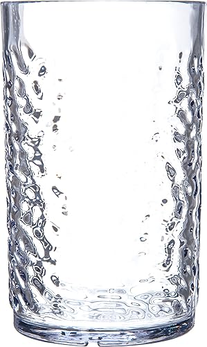 Miniatura 12 de Carlisle FoodService Products Vaso de plástico Pebble Optic Pebble para restaurantes, catering, cocinas, plástico, 10.9 onzas, transparente,