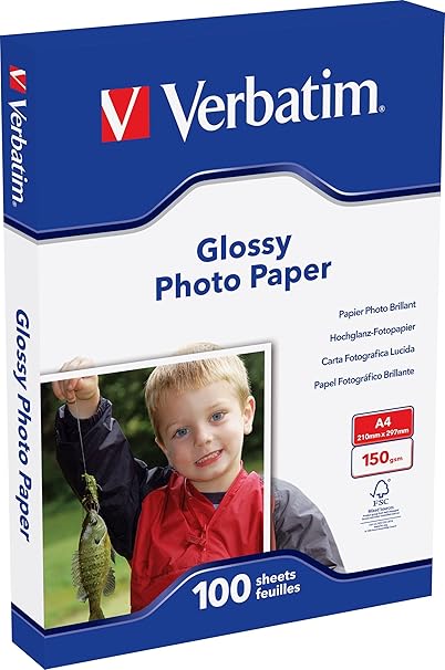 100 Blatt DIN A4 120g/m² Fotopapier Selbstklebend Hochglanz - Foto 2
