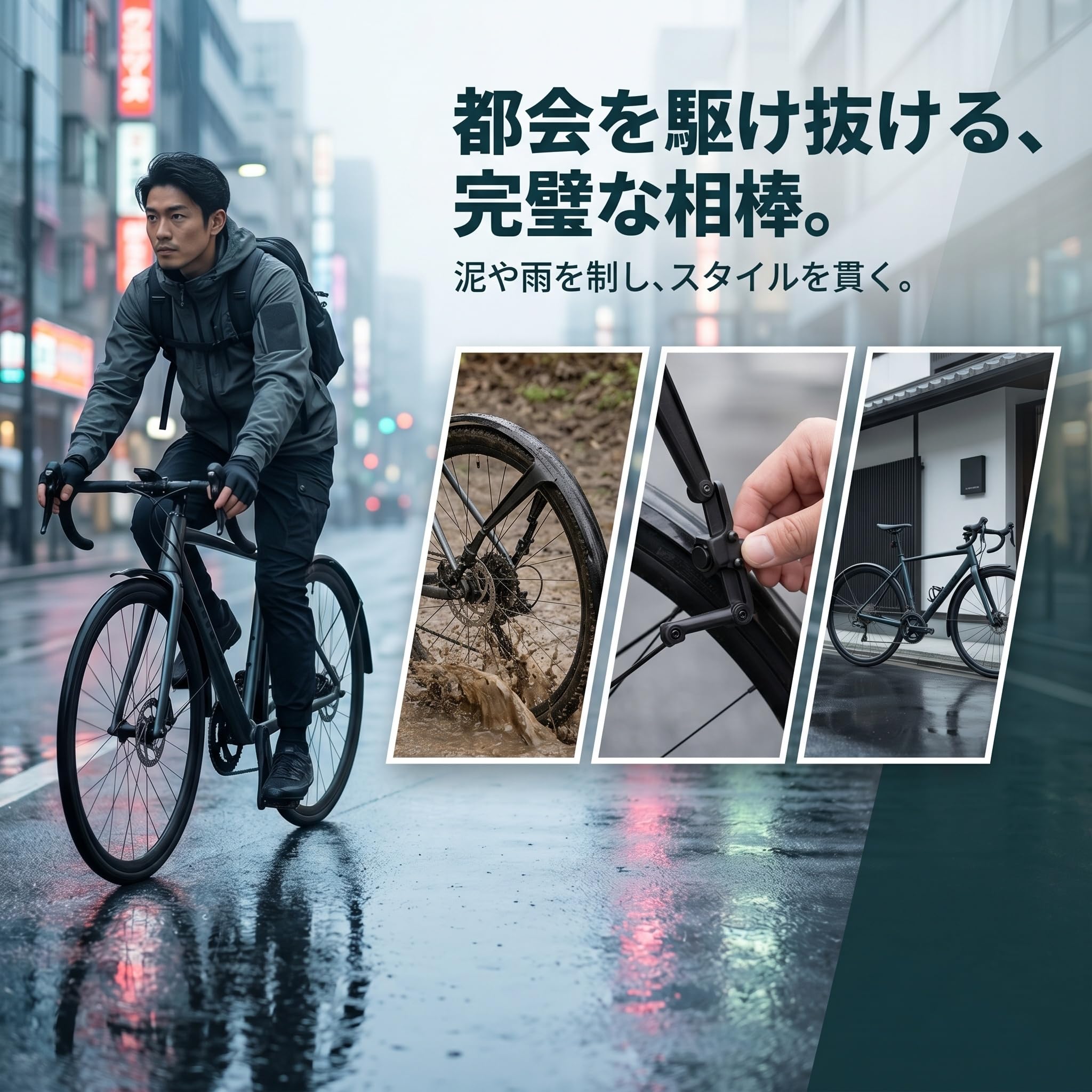 Amazon | DeeRace 【2026新登場】自転車 泥除け クロスバイク ロード