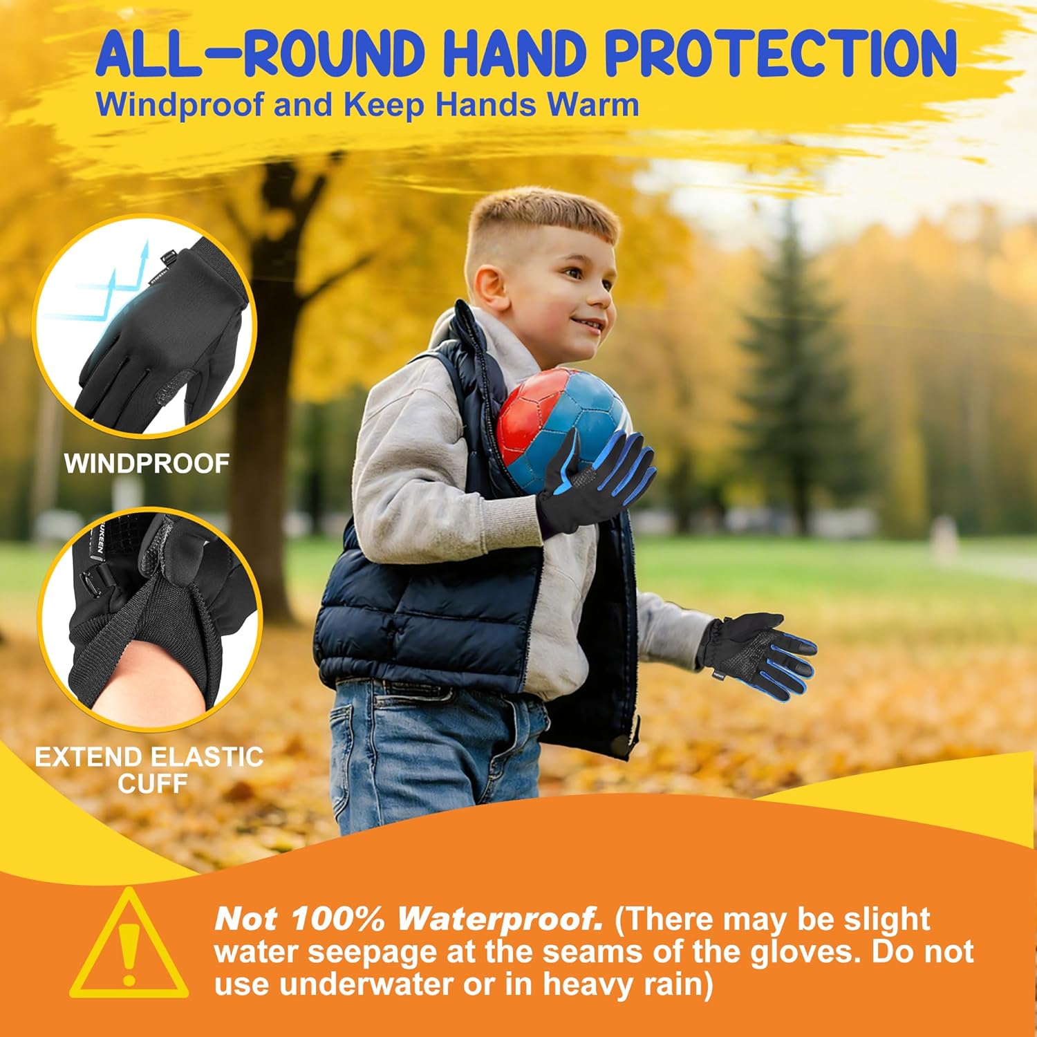 Sukeen Kids Winter Gloves, Soft Warm Touchscreen Anti-Slip Gloves for Kids Boys Girls Cycling Running Sports Outdoor - Image 7