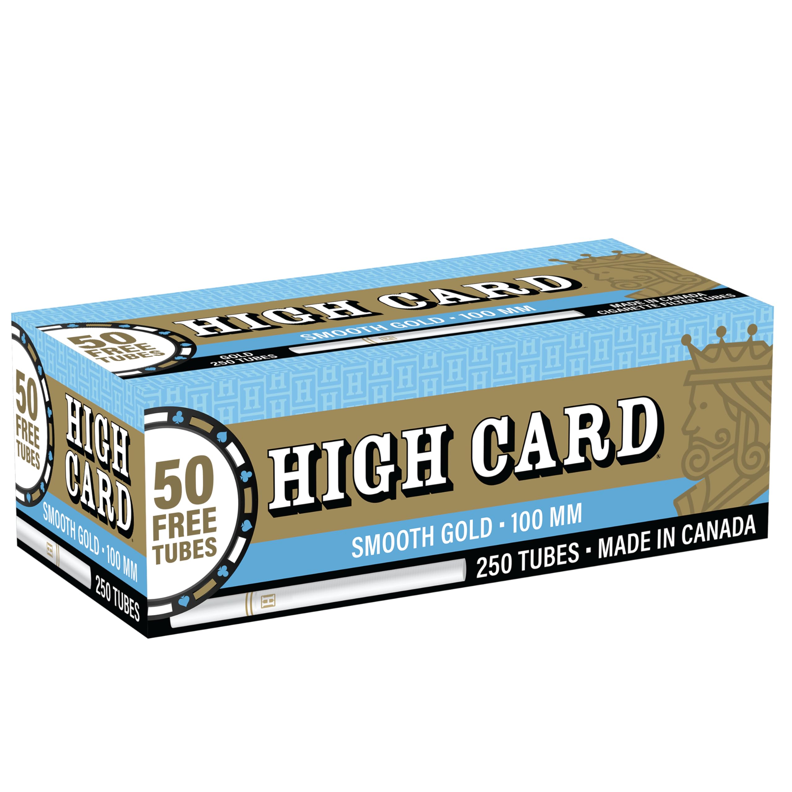 high card cigarette tubes Amazon.com: High Card GOLD (Light) RYO Cigarette Filter Tubes Regular 100mm  Size 250ct (4 Pack)