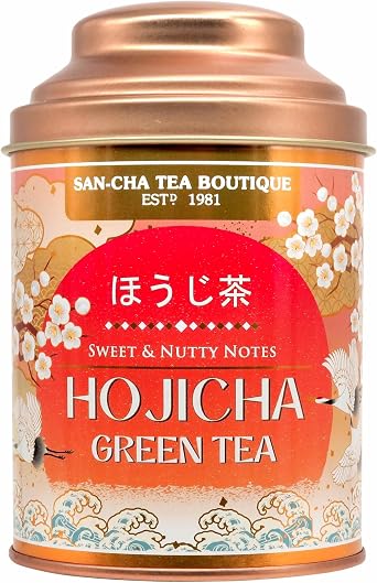 Sancha Hojicha Green Tea | Premium Japanese Roasted Green Tea | Sweet & Nutty Notes | 50g Loose Leaf