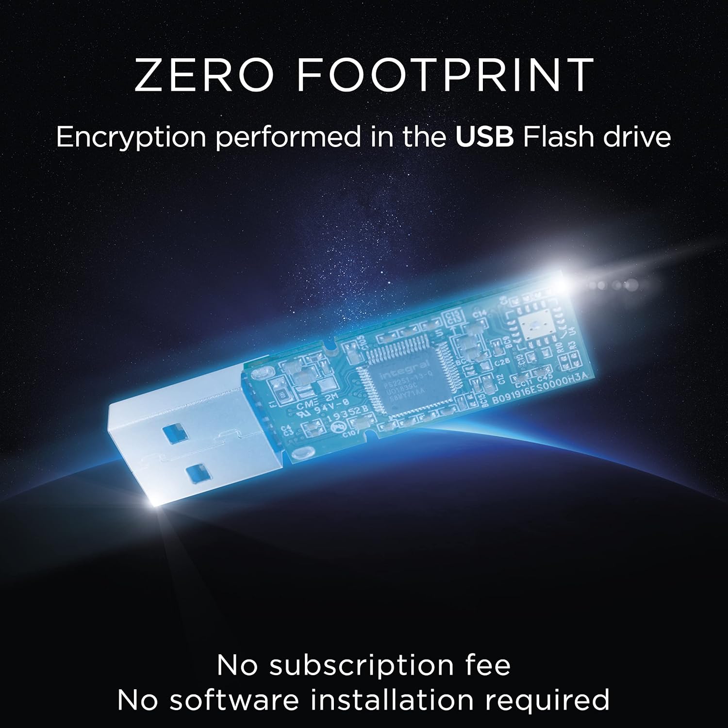 Integral 128GB Secure 360 Encrypted USB3.0 Flash Drive (256-bit AES Encryption)