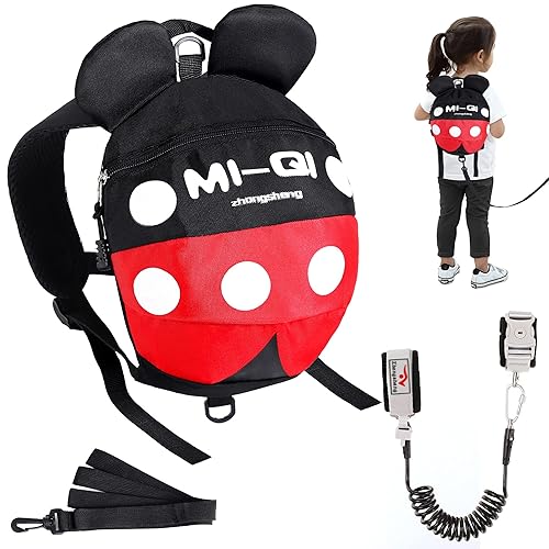 CZSYZCZS Correa para niños pequeños + correa antipérdida para la muñeca, arnés de seguridad para niños y niños, correa para caminar y asistente