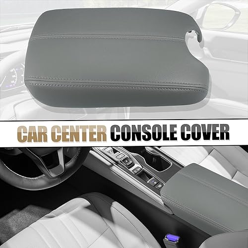 Miniatura 2 de X AUTOHAUX 1 juego de funda para consola central de automóvil, paneles de puerta delantera, reposabrazos de repuesto para Honda Accord 2008, 2009,