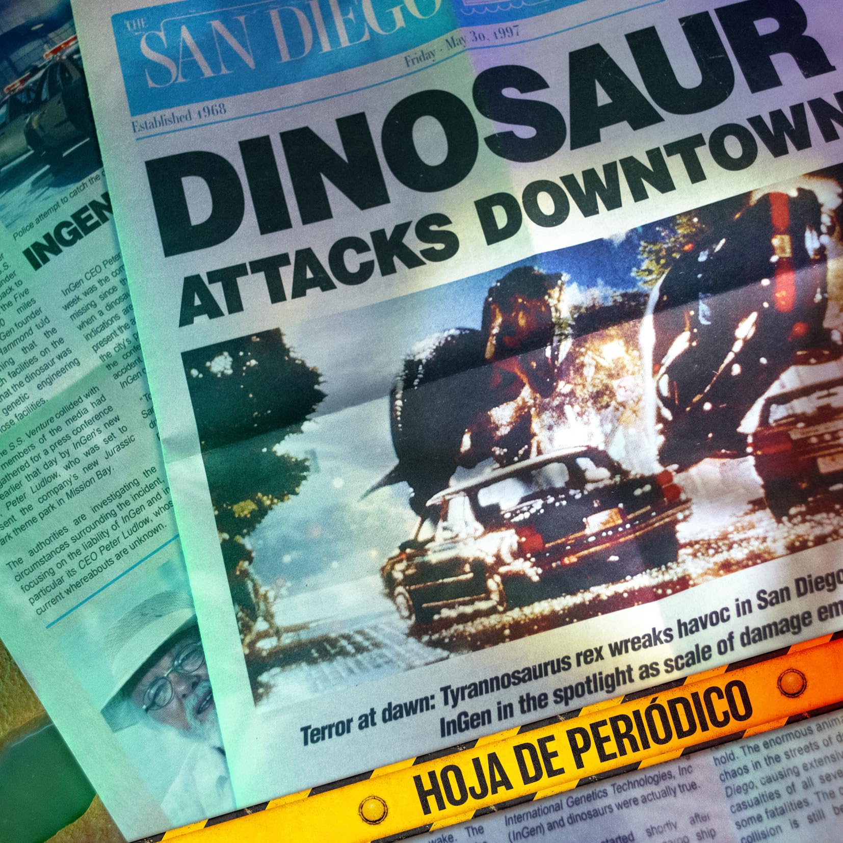Jurassic Park The Lost Memories Collectible Set Tin Box, offizielle Sammleredition mit exklusiven Accessoires in Metallbox