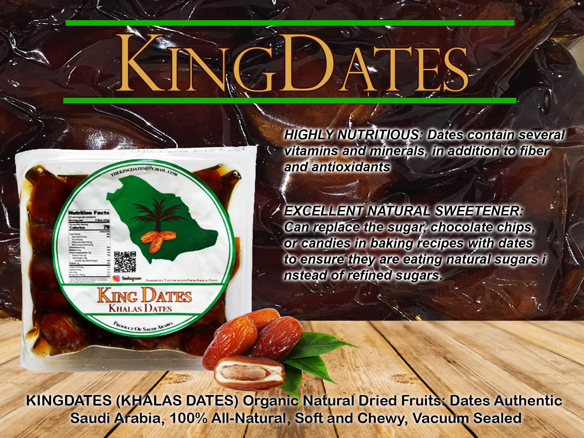 Amazon.com : KINGDATES (KHALAS DATES) Organic Natural Dried Fruits