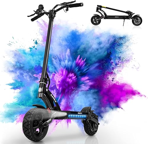 Kaabo - Patinete eléctrico para adultos Mantis 10, scooter cómodo de alto rendimiento con sistema de freno de doble disco y absorción de golpes,