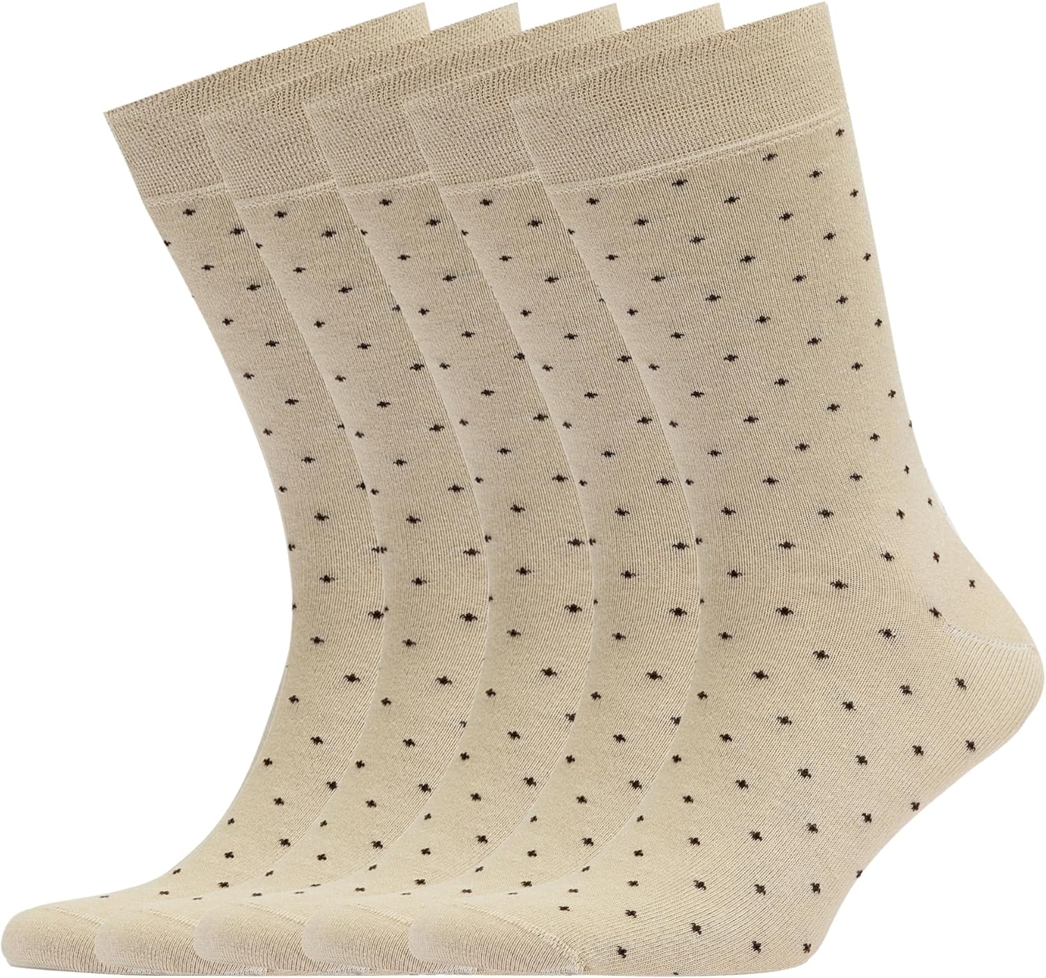 VRD Men’s Dress Socks Bamboo Rayon 5-Pack Crew Socks Fits Shoe Size 8-13 Gift Box