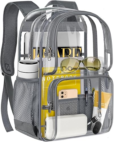 PAMANO Mochila transparente D2, Gris, D Taza