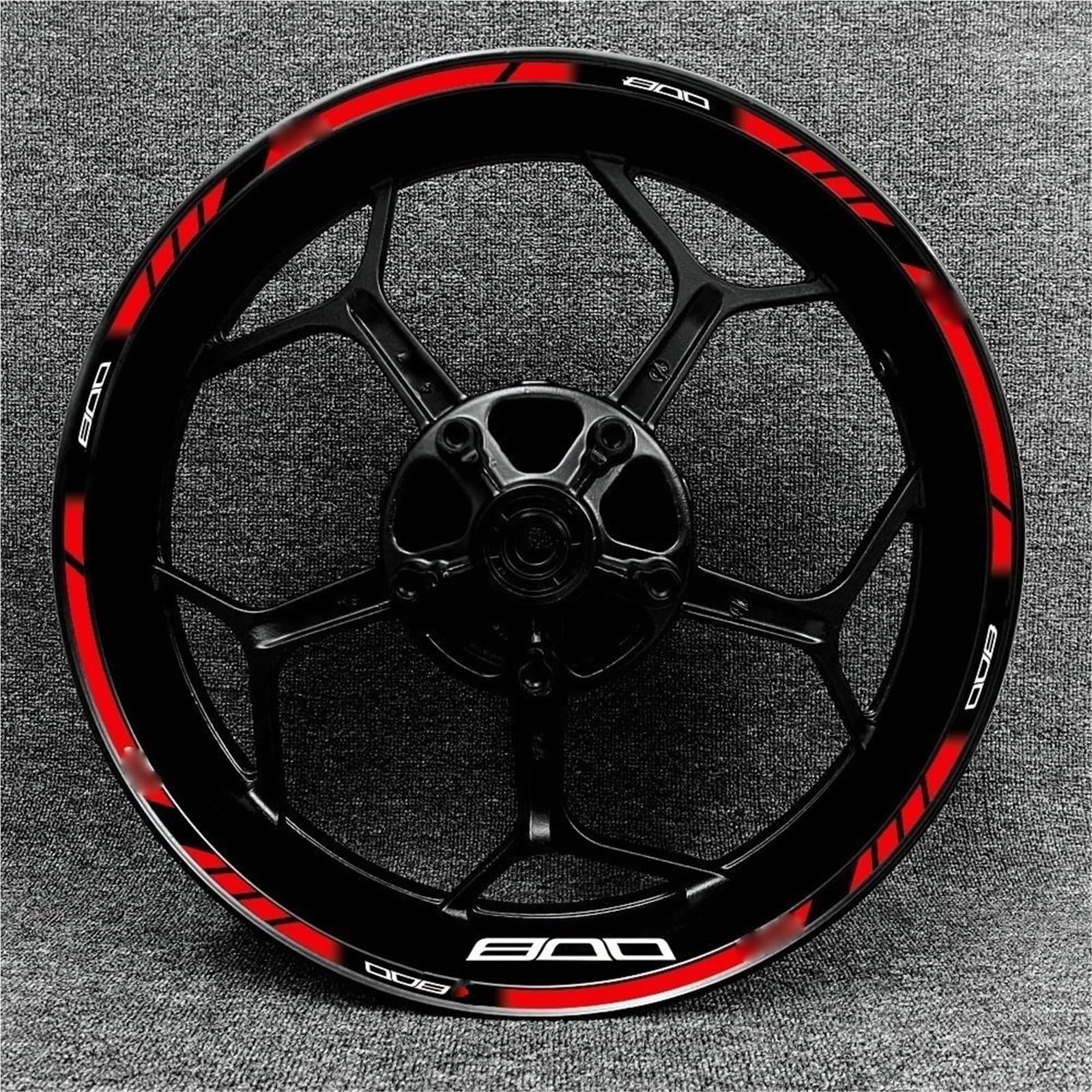 Motorcycle Racing Equipment Accessories Wheel Tire Rim Decoration Adhesive Reflective Decal Sticker for Kawasaki Z800 Decorative(Color22)