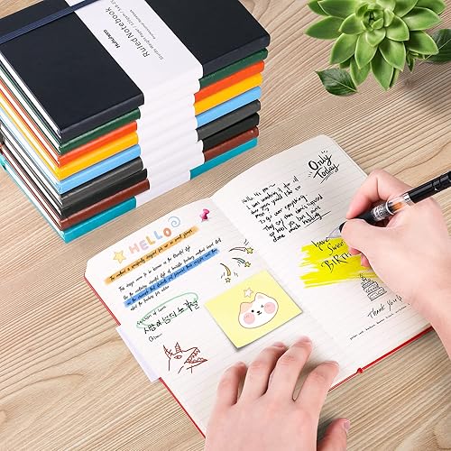 Miniatura 6 de Huhuhero Lind - Diarios para escribir, cuadernos de papel grueso de alta calidad de 4.23 ozm de tapa dura para trabajo, negocios, toma de notas,