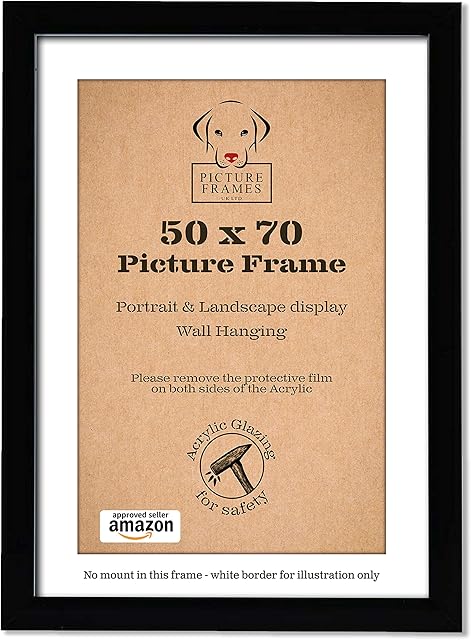 50x70cm Frame - Black Picture Frames, Large Poster Frames, Large Picture Frames, Picture Frames 50cm x 70cm, Jigsaw Frame, 50 x 70 Frame, Frame 50cm x 70cm, Black Frames, 50x70 Frame, Puzzle Frame