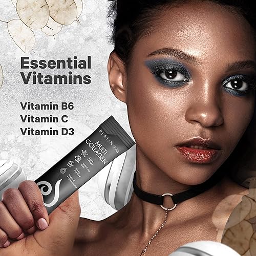 Miniatura 5 de Codeage Multi colágeno y biotina 10,000 mcg + vitamina C, B6 y D3, queratina, ácido hialurónico, niacina, 18 aminoácidos - Suplemento de paquetes de