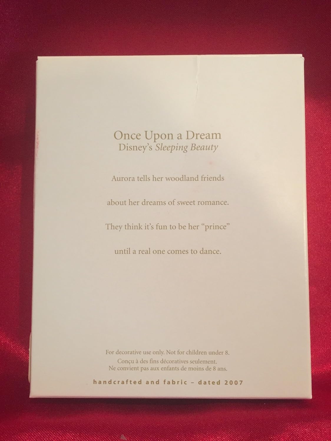 Hallmark 2007 Once Upon A Dream Disney's Sleeping Beauty Aurora