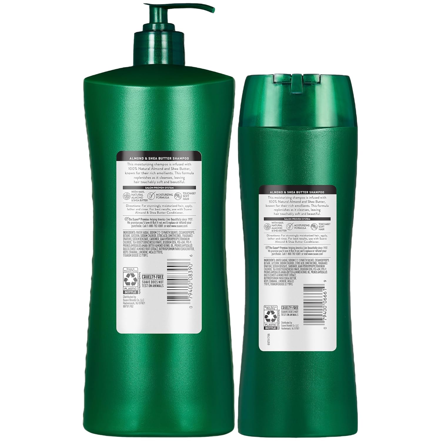 Suave Almond Shea Butter Moisturizing Shampoo 2-Size Bundle, Clarifies & Replenishes Dry, Damaged Hair - Image 9