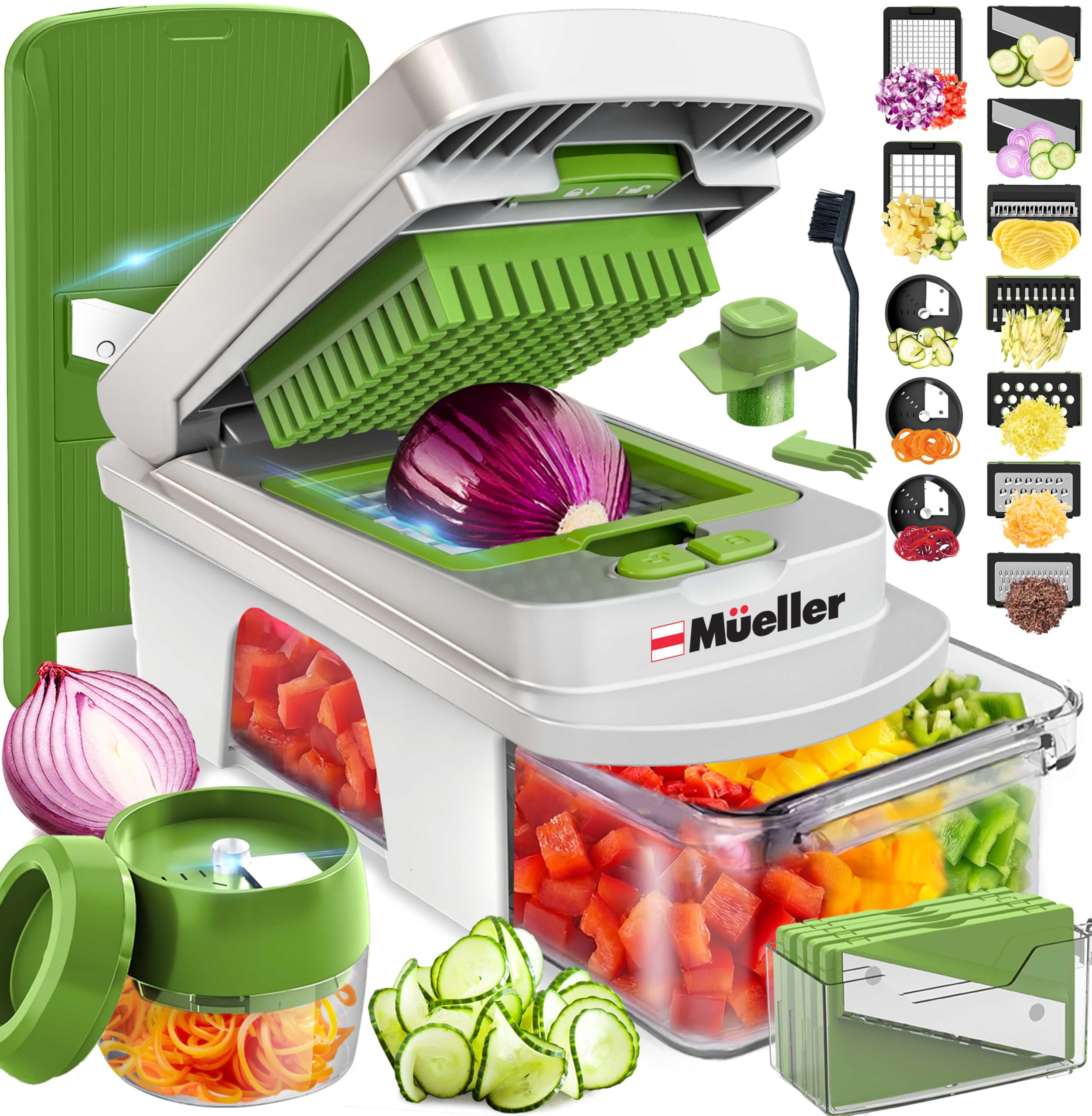 Mueller Pro-Series All-in-One, 12 Blade Mandoline Slicer for Kitchen