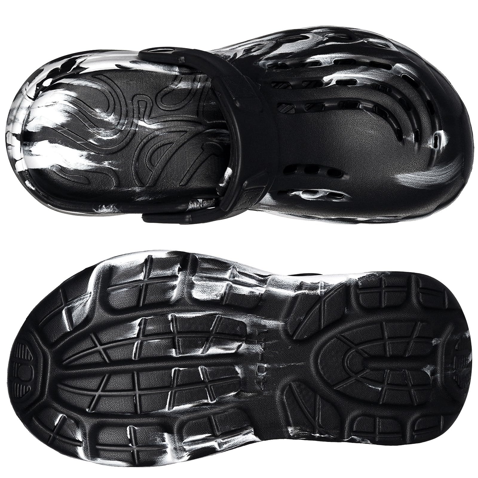 Zuecos y Mules para Hombre Mujer Verano Zapatos de Jardín Zapatillas de Playa Piscina Slip On Sandalias Cómodo 36-47EU