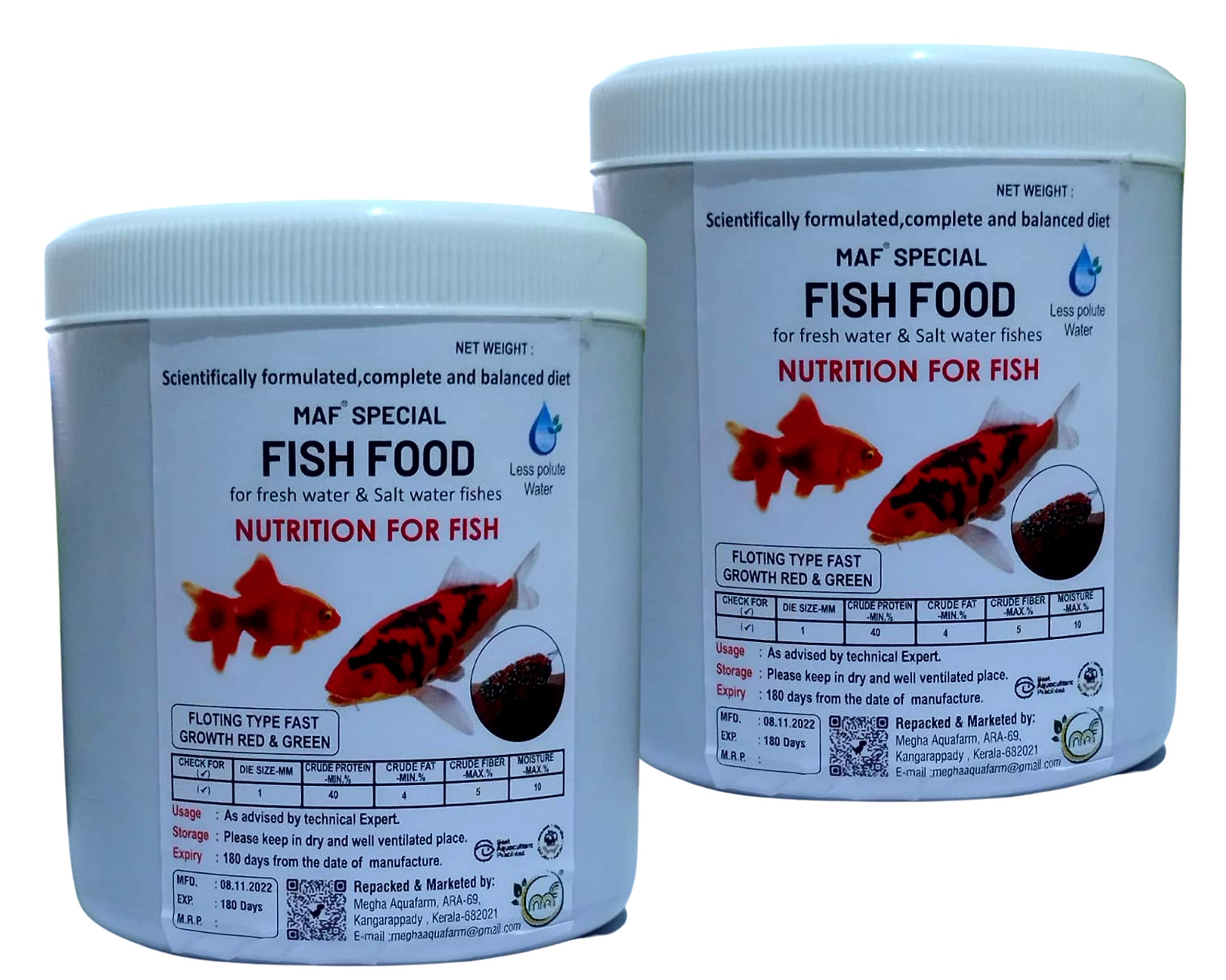 MAF Special Fish Food for All Types of Fishes,Fish Feed for Fresh Water and Salt Water Fishes (Pack of 2) (B0BRQLBF9R) Amazon Price History, Amazon Price Tracker