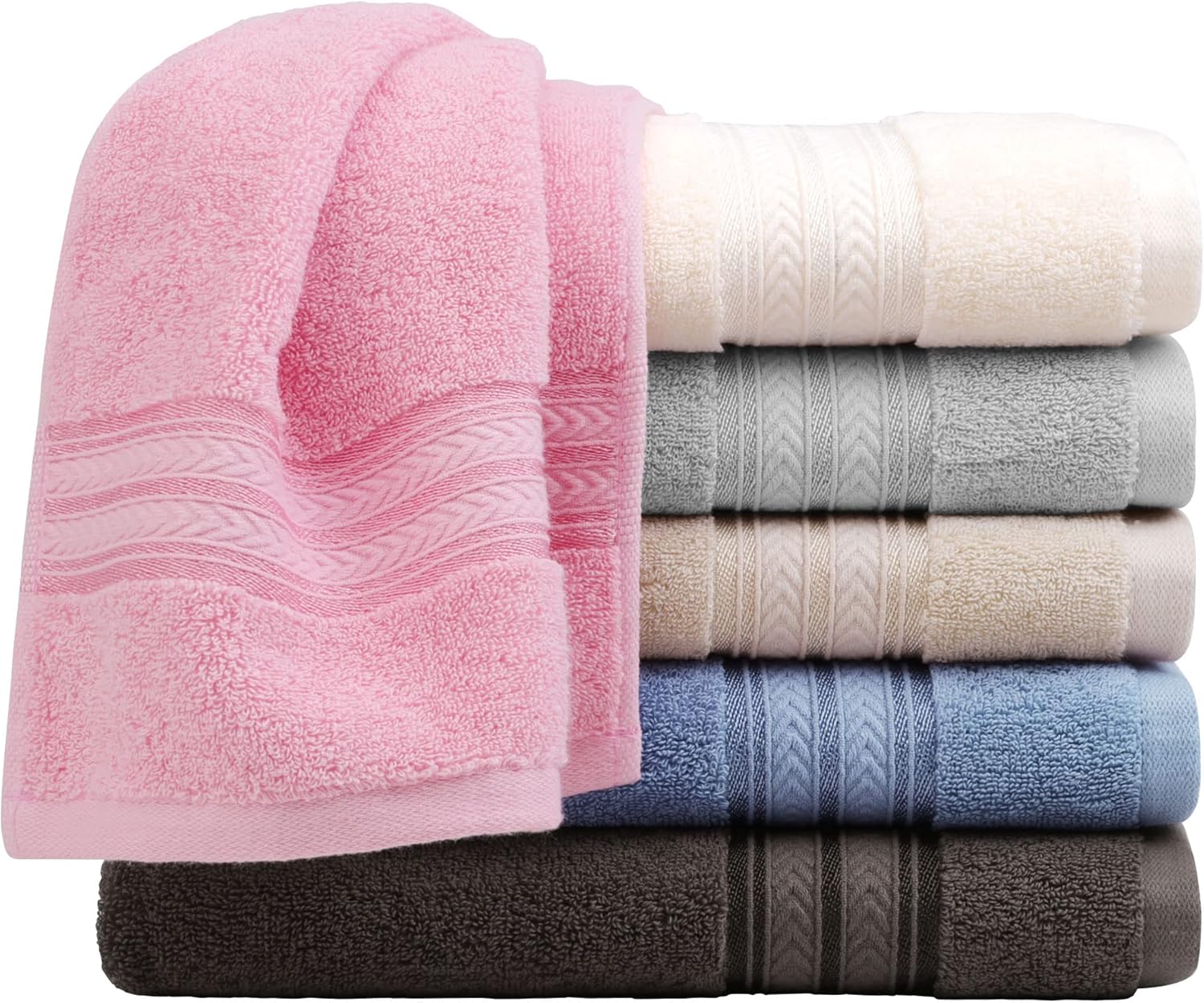 PiccoCasa Hand Towels for Bathroom 13 x 29 Inches 100