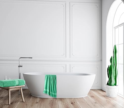 Vista 103 de Oakias Juego de toallas prémium de 6 piezas, 21.16 oz/m², 2 toallas de baño, 2 toallas de mano/pelo y 2 toallas pequeñas, 100% algodón hilado