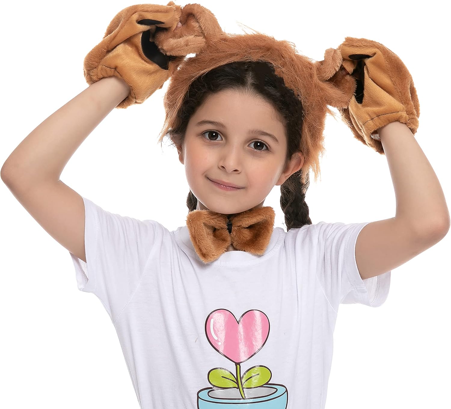 Spooktacular Creations Halloween Lion Accessories Set with Headband Ears and Tail, Lion Dalmatian Monkey Animal Costume Set