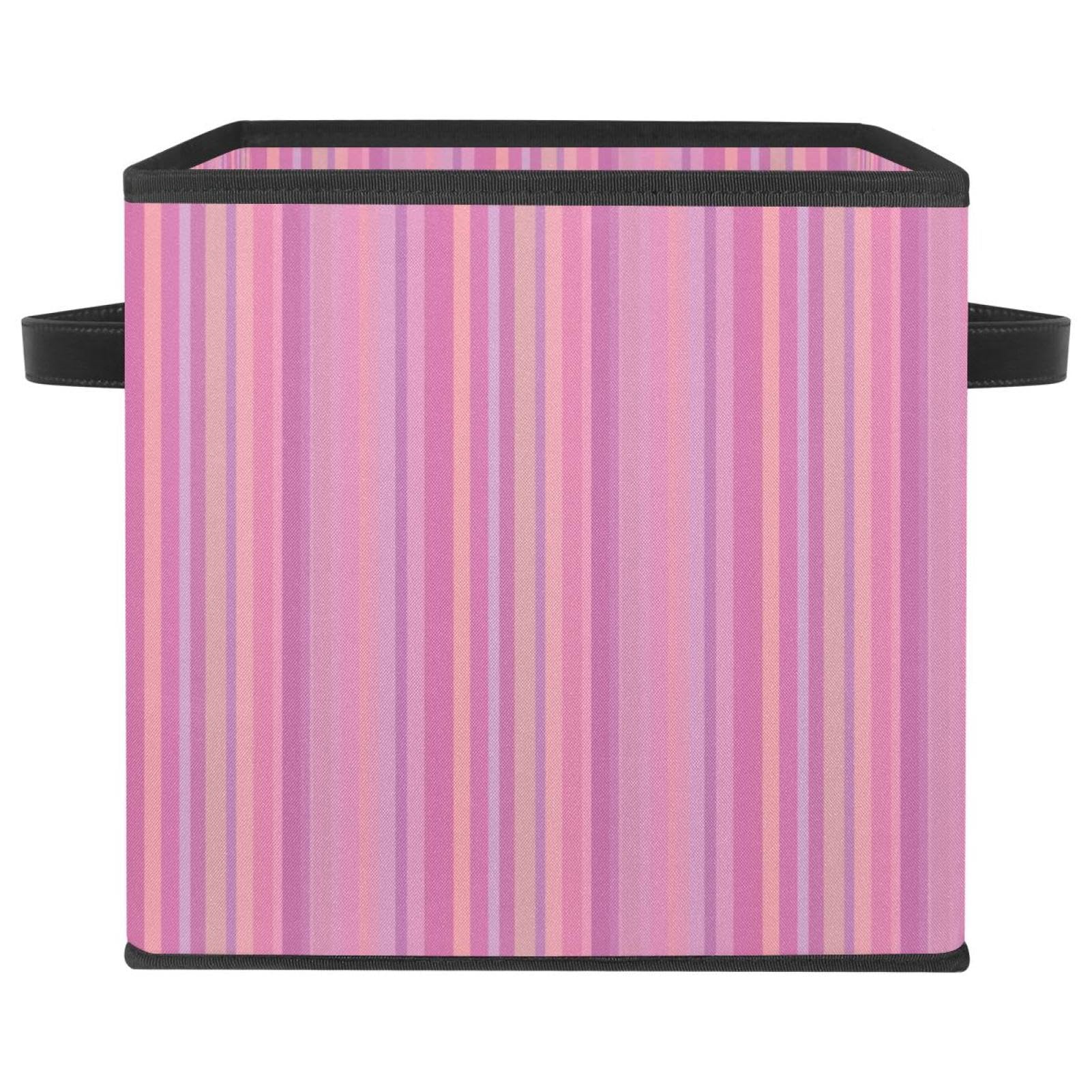 Cube organiseur de placard en tissu avec poignées solides pour vêtements et jouets de fille