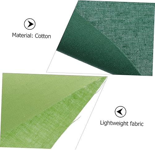 Miniatura 3 de Amosfun 24 hojas de tela de costura verde de retazos de color sólido tela de retazos de tela floral de algodón cuadrados para coser bordado tela de