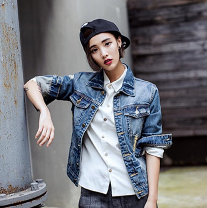 Amazon デニムジャケット Gジャン ジージャン メンズ ショート 小さいサイズ 大きいサイズ 洗練された ワイルド カッコいい クールな 斬新な おまけ ブレスレットのノベルティ付き コート ジャケット 通販