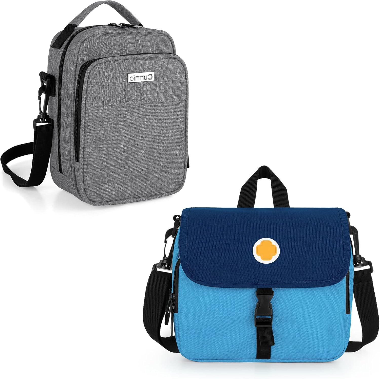 CURMIO Insulin Cooler Travel Case, Diabetic Supplies Organizer for Kids with Insulated Pocket for Insulin Pens (Bag Only, Patented Design) : Health & Household