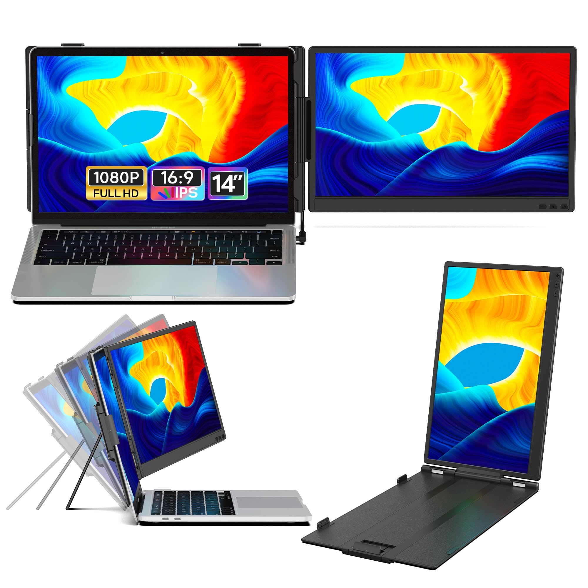 14インチ ノートパソコン用モニター FHD1080P デュアルディスプレイ Amazon.co.jp: 14インチ ノートパソコン用モニター FHD1080P デュアル