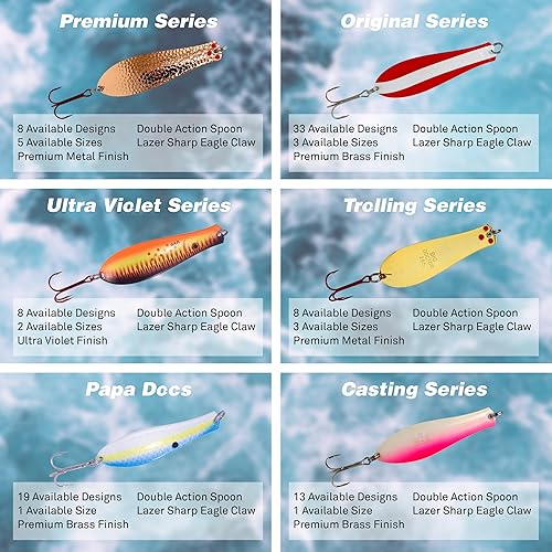 Miniatura 4 de Doctor Spoon - Paquete de 4 cucharas de pesca ultra violeta de alta calidad, con imagen innovadora y tecnología de acabado ultra violeta, ideal para