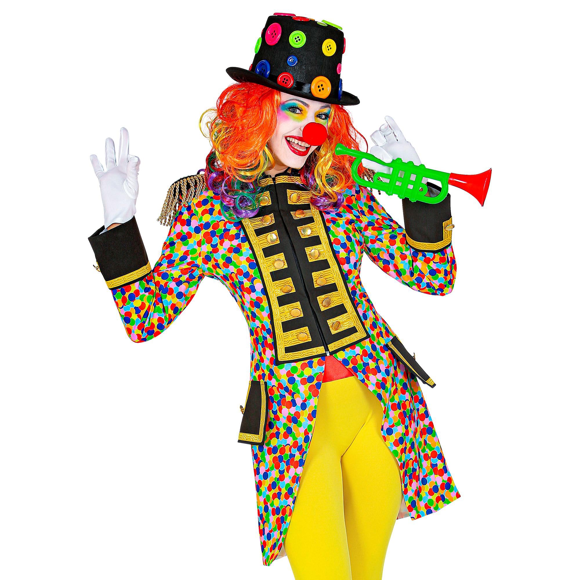 W WIDMANN MILANO Party Fashion - disfraz desfile frac, arco iris, CSD, director de circo, uniforme de guardia, payaso, corista, disfraz de carnaval
