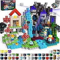Annexfun 200PCS Magnetic Building Blocks with Light-Up Cubes - STEM Sensory Toys for Kids Ages 3+, Boys Girls Birthday Gifts