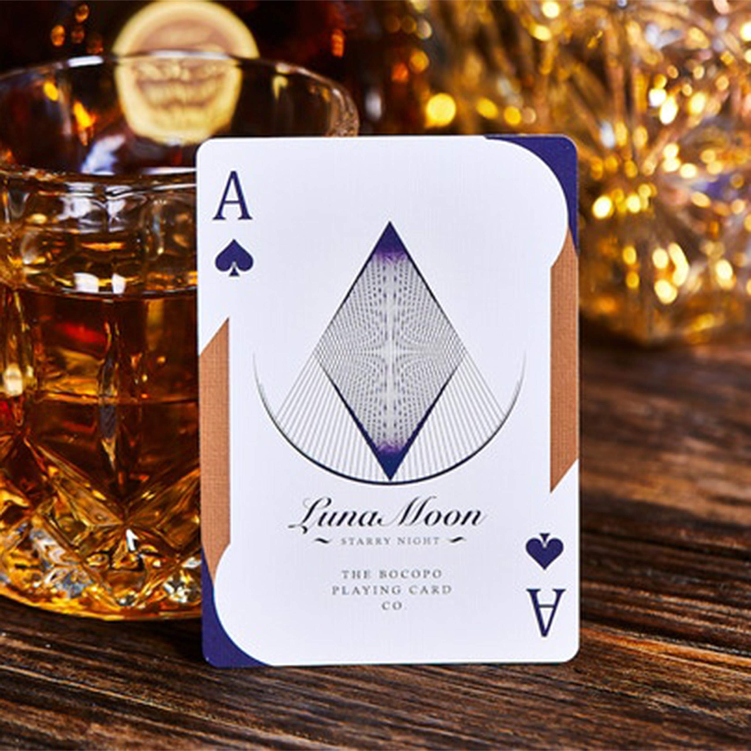 Violet Luna Moon Starry Night Playing Cards Classic Edition from