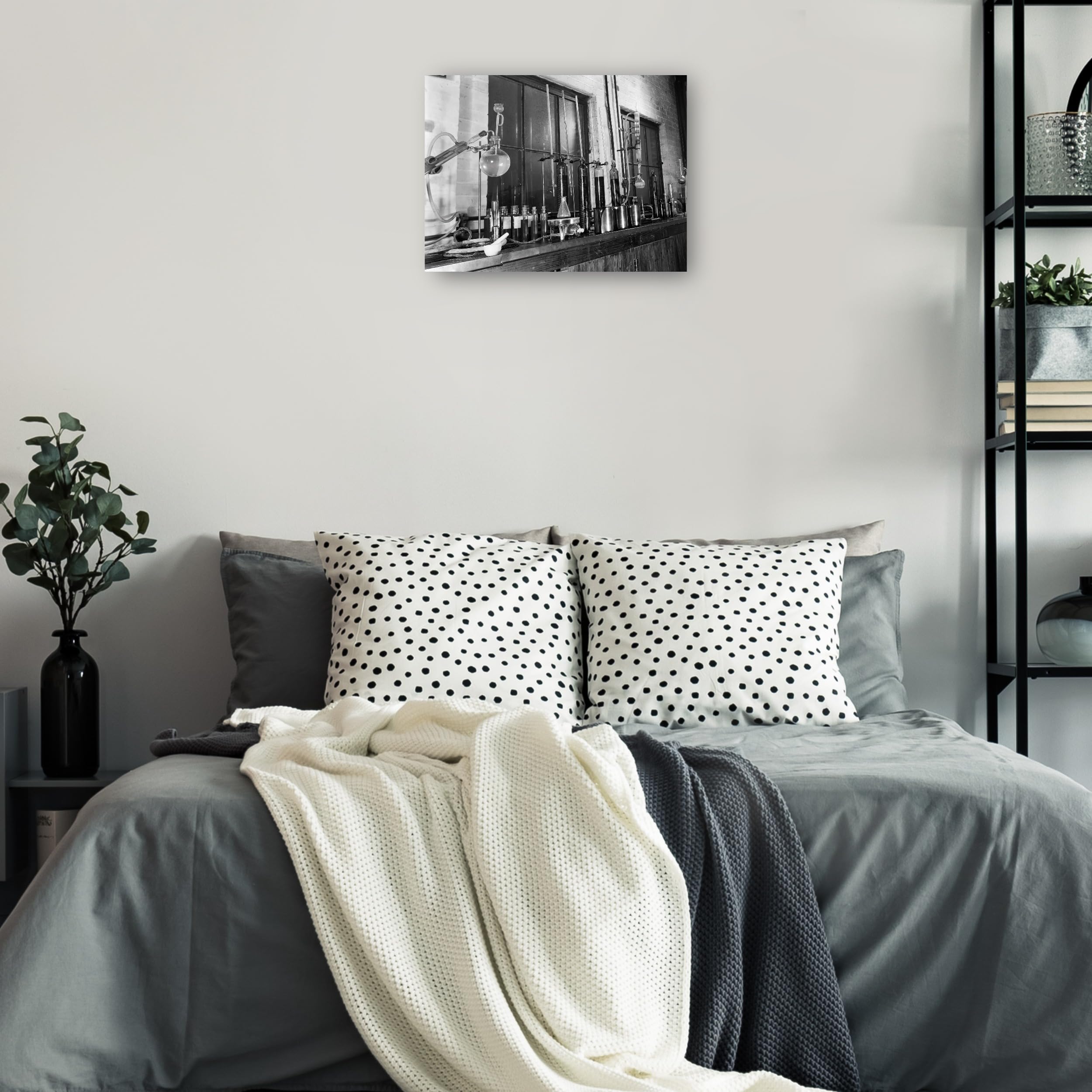 Amazon.com: Fine Art Canvas Vintage Science Lab Canvas Wall Decor