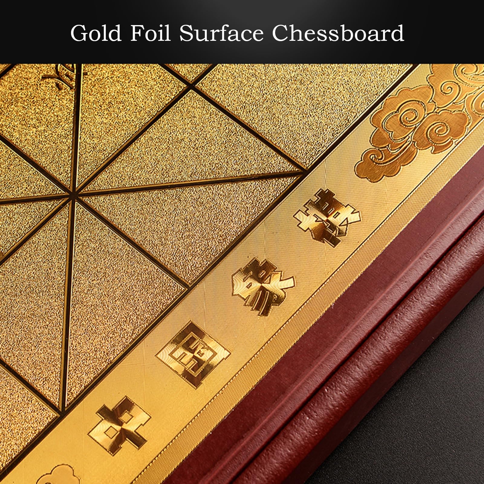 Set di Scacchi Cinesi da Tavolo strategico per 2 Giocatori con Scacchiera Pieghevole e Pezzi Phobe, Set di Giochi da Viaggio Classici Xiangqi (5 cm/1,9 Pollici)