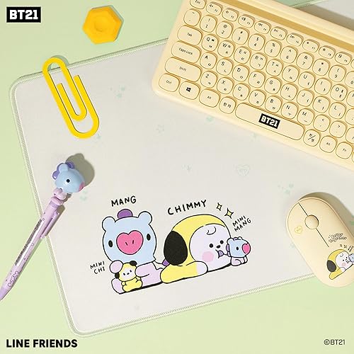 Miniatura 4 de Hamee BT21 MY LITTLE BUDDY SERIES Alfombrilla de escritorio Alfombrilla de mouse para computadora portátil Accesorios de oficina grandes Bonita
