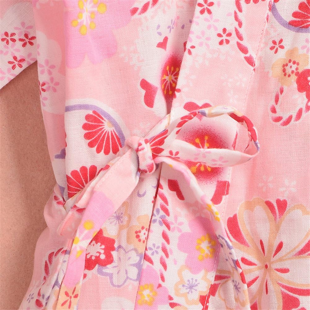 BLZ Kimono Style Top Pants Pink