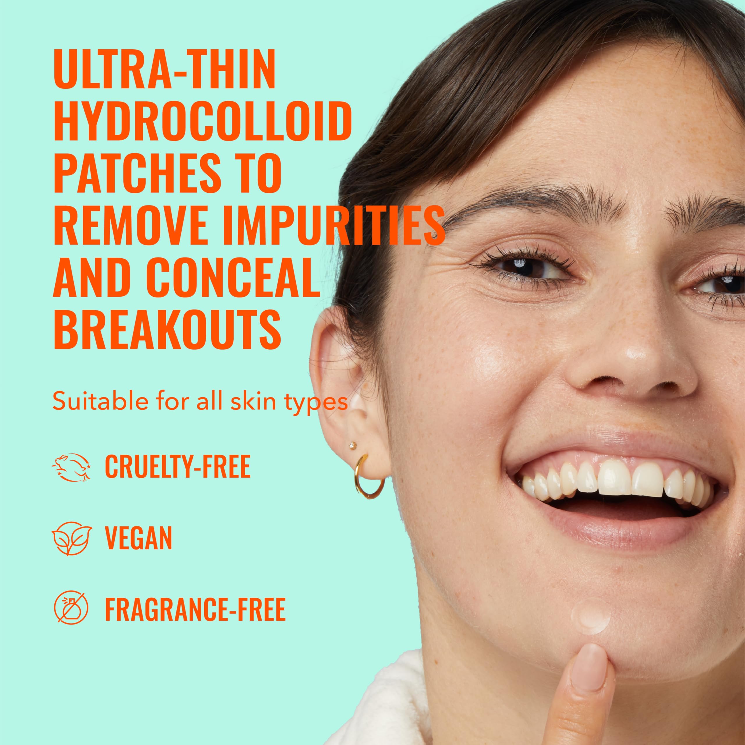 Good Molecules Pimple Patches for Face, 60 Pack – Ultra-Thin Hydrocolloid Acne & Zit Patches, Invisible Under Makeup, Clinically Tested Acne Spot Treatment: 180 Patches